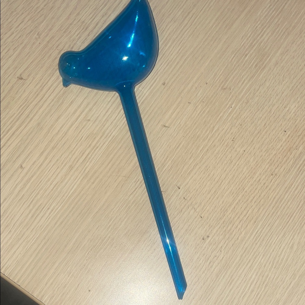 Blue Plastic Bird Garden Watering Stake